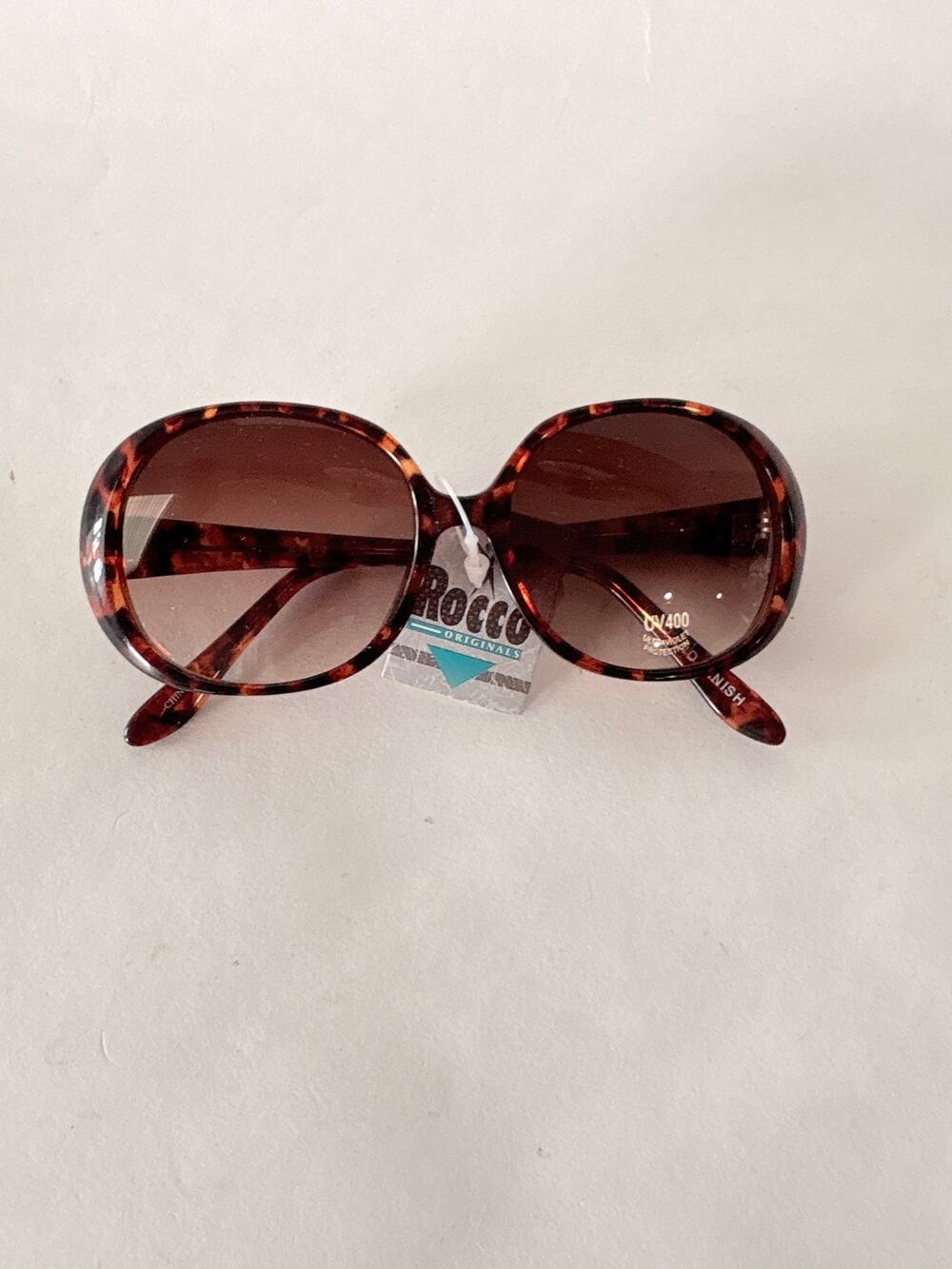 Vintage Handmade Oversized Tortoise Sunglasses Brown Lens Prescription Ready